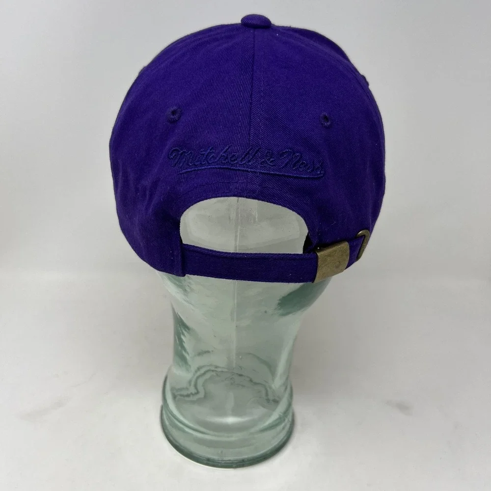 Mitchell & Ness Hardwood Classics Kobe Bryant 8 Lakers Dad Hat Purple Gold Strap